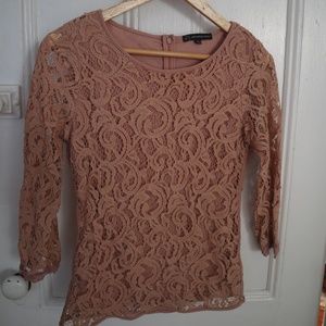 Adrianna Papell Lace Top | Soft blush | S